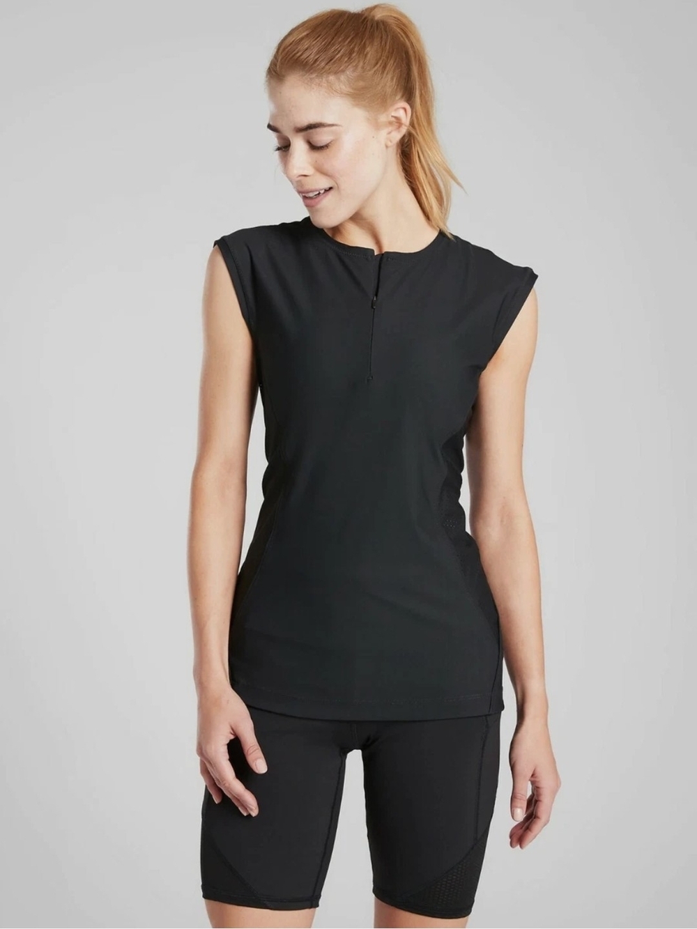 Athleta Pacifica II Top Black - style 531341- sz XS